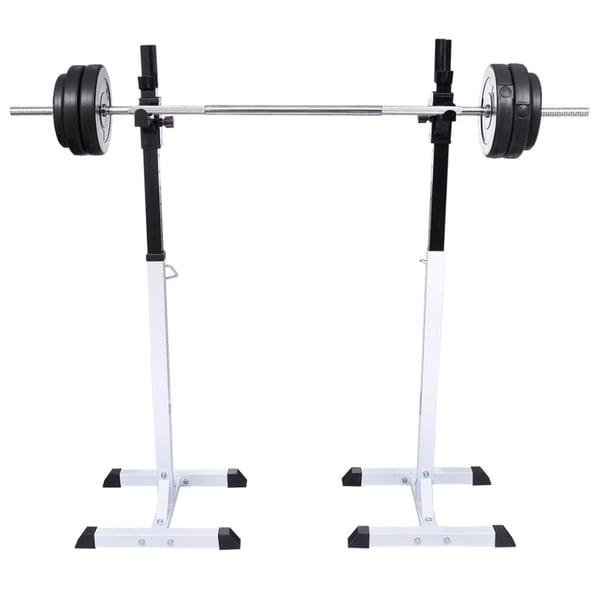 vidaXL Knebøy vektstangstativ med vektstang- og manualsett 60,5 kg
