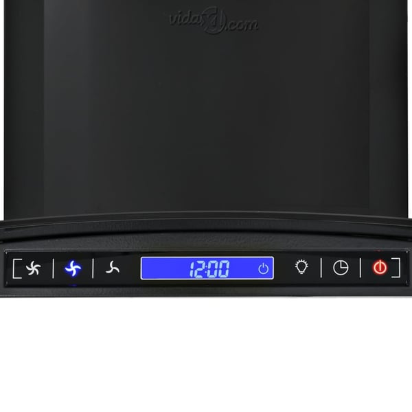 vidaXL vægmonteret emhætte rustfrit stål 756 m³/t. 60 cm sort