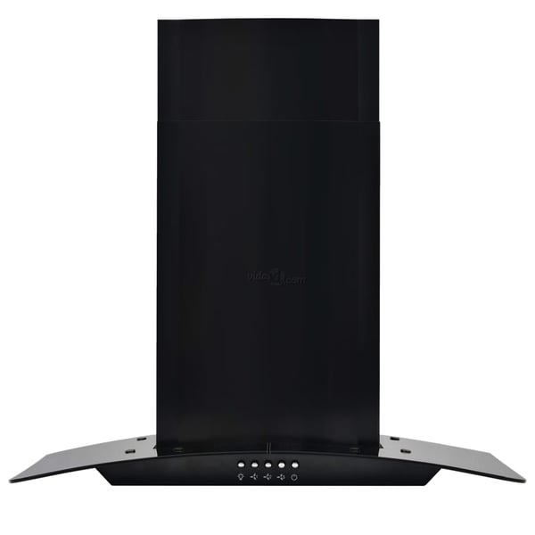 vidaXL vægmonteret emhætte rustfrit stål 756 m³/t. 60 cm sort
