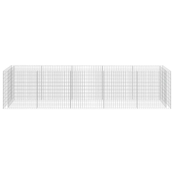 vidaXL Gabion høybed galvanisert stål 450x90x100 cm