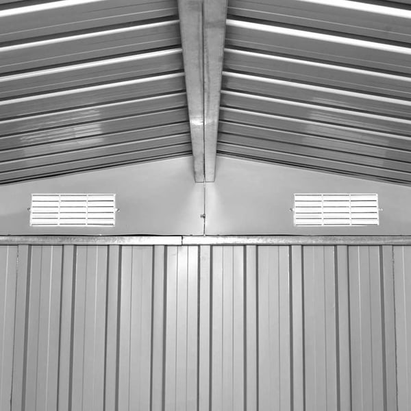 vidaXL haveskur 257x298x178 cm metal brun