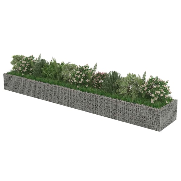 vidaXL Gabion høybed galvanisert stål 540x90x50 cm