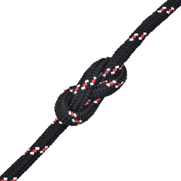 vidaXL marinereb polypropylen 14 mm 250 m sort