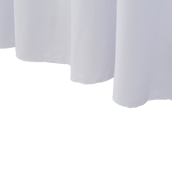 vidaXL Elastisk bordduk med skjørt 2 stk 183x76x74 cm hvit