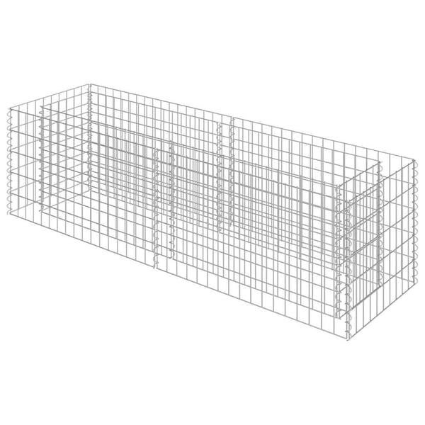 vidaXL Gabion høybed galvanisert stål 180x50x50 cm