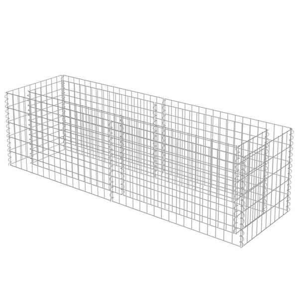 vidaXL Gabion høybed galvanisert stål 180x50x50 cm