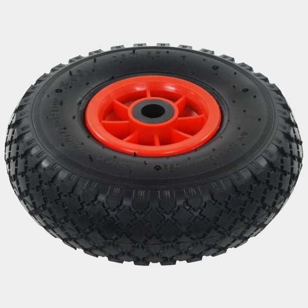 vidaXL Sekketralle hjul 2 stk gummi 3,00-4 (245x82)