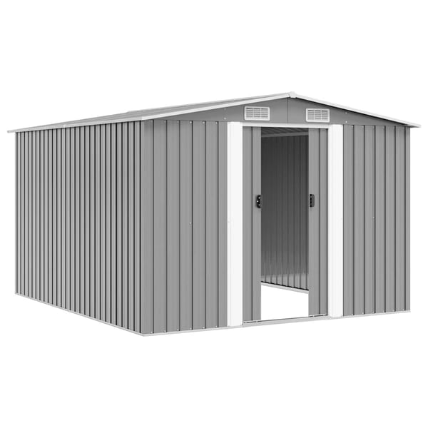 vidaXL haveskur 257x298x178 cm metal grå