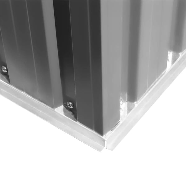 vidaXL haveskur 257x298x178 cm metal grå