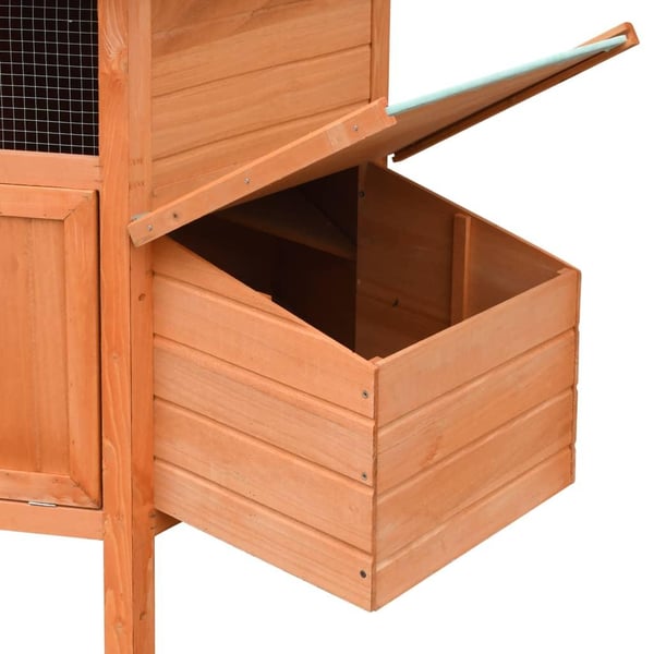 vidaXL Kyllingbur heltre furu og gran 126x117x125 cm