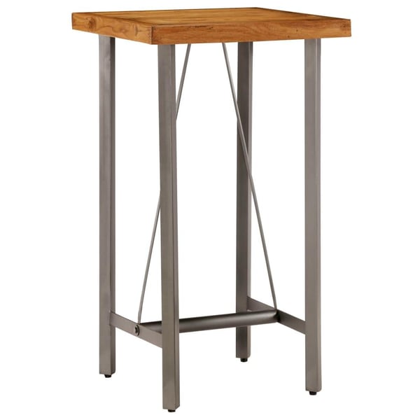 vidaXL Barbord gjenvunnet heltre teak 60x60x107 cm