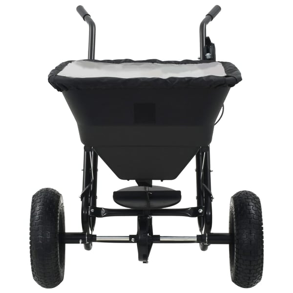 vidaXL Manuell saltspreder PVC og stål 106x73x76 cm 45 L