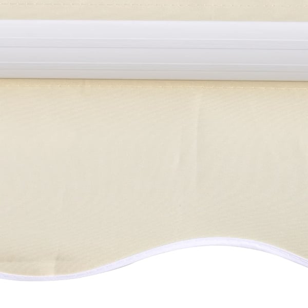 vidaXL Markiseduk 350x250 cm kremhvit
