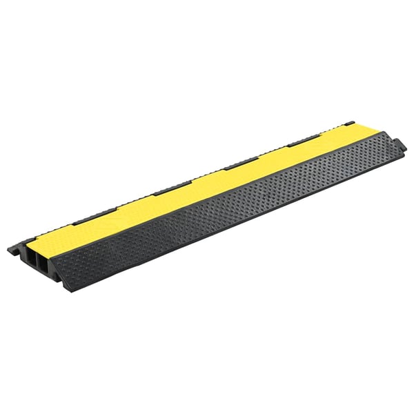 vidaXL Kabelbeskytter 2 kanaler gummi 101,5 cm