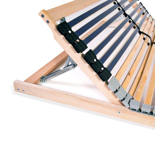 vidaXL lamelbund til seng med 42 lameller 7 zoner 120 x 200 cm