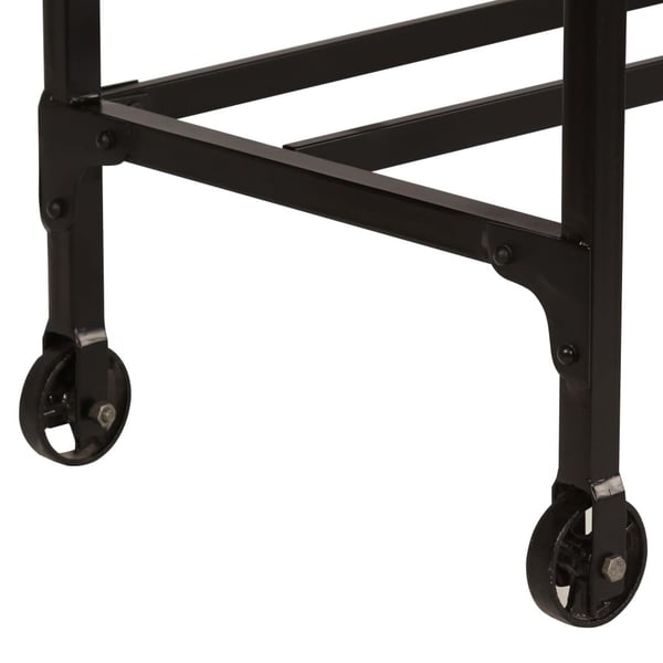 vidaXL Skrivebord med sammenleggbar krakk heltre mango 115x50x76 cm