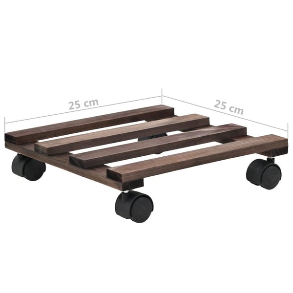 vidaXL Kasvirullakot 4 kpl setripuu 25x25 cm