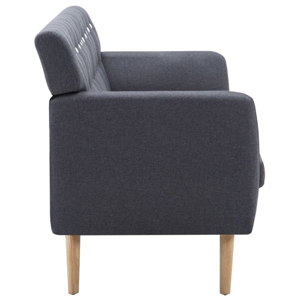 vidaXL 3-personers sofa stofbeklædning 172 x 70 x 82 cm mørkegrå