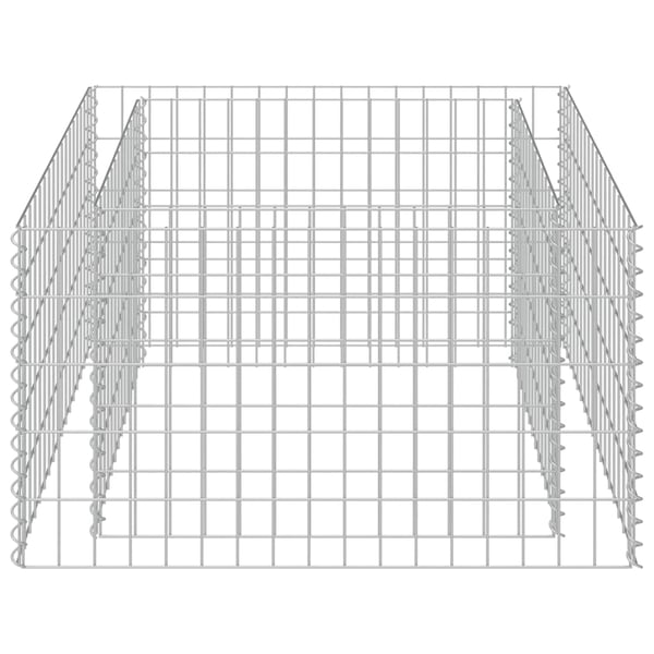 vidaXL Gabion høybed galvanisert stål 90x90x50 cm