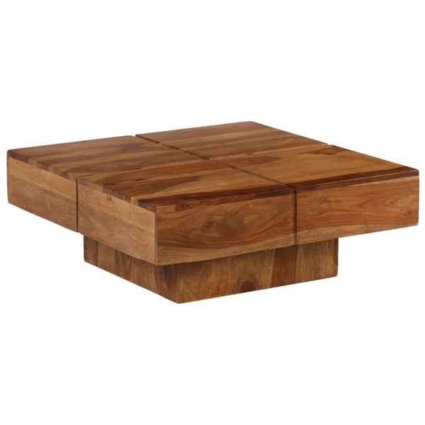 vidaXL sofabord 80x80x30 cm massivt akacietræ