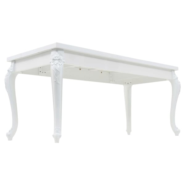 vidaXL Spisebord 179x89x81 cm høyglans hvit