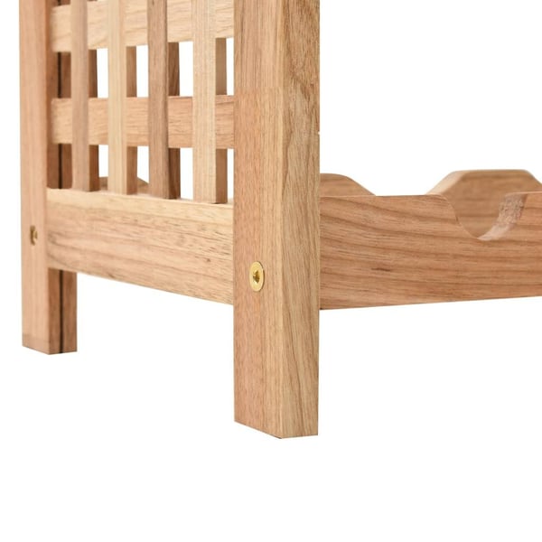 vidaXL Viiniteline 25 pullolle pähkinäpuu 63x25x73 cm