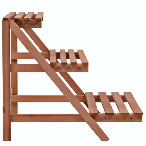 vidaXL Blomsterstativ i 3 etasjer sedertre 48x45x40 cm