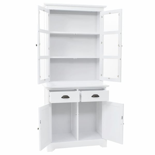 vidaXL walisisk kommode med 4 døre MDF og fyrretræ 80 x 40 x 180 cm