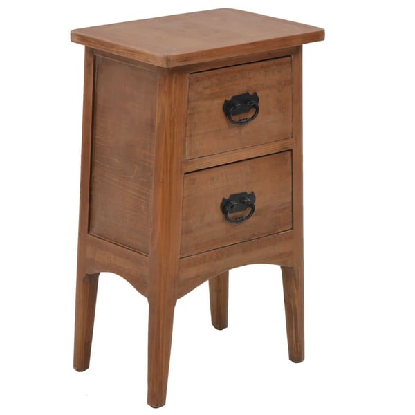 vidaXL Nattbord heltre gran 40x29x68 cm gran