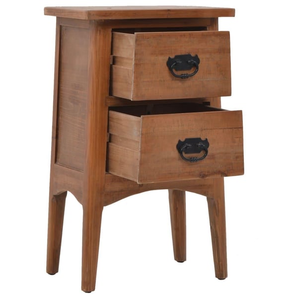 vidaXL Nattbord heltre gran 40x29x68 cm gran