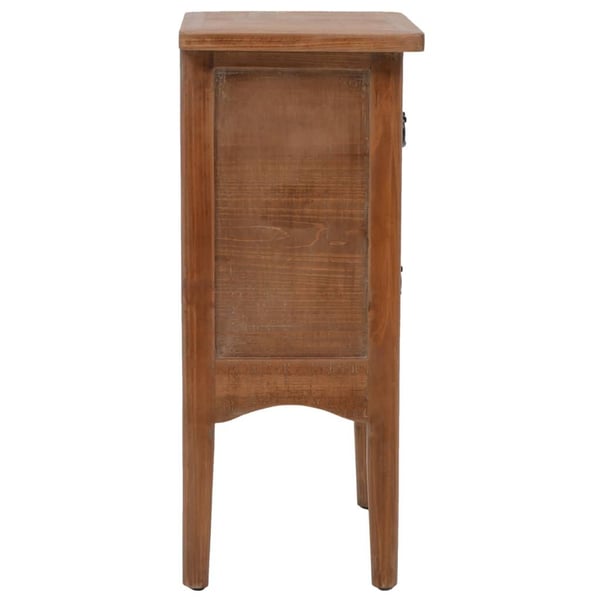 vidaXL Nattbord heltre gran 40x29x68 cm gran