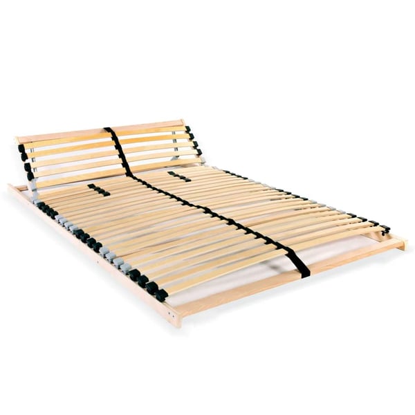 vidaXL lamelbund til seng med 28 lameller 7 zoner 120 x 200 cm