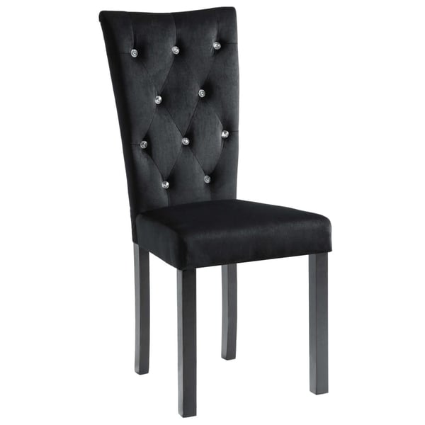 vidaXL spisebordsstole 4 stk. velour sort