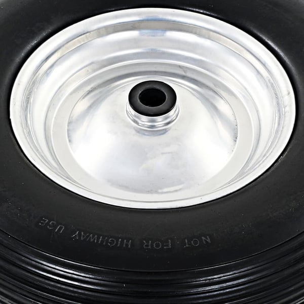 vidaXL Kottikärryn pyörä akselilla kiinteä PU 4,00 - 8 390 mm