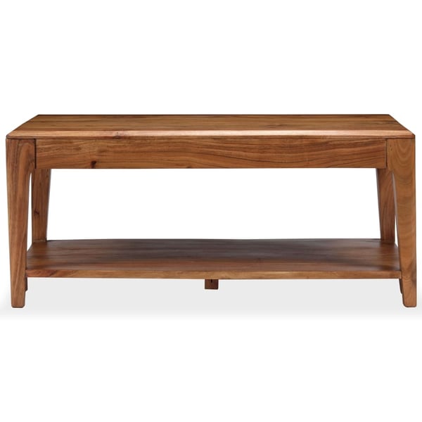 vidaXL Soffbord massivt trä 88x50x38 cm