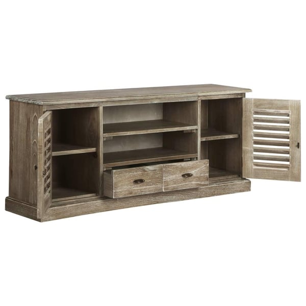 vidaXL tv-skab 145x35x60 cm massivt minditræ