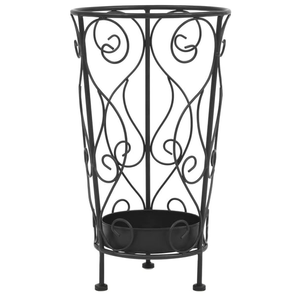 vidaXL paraplystativer i vintagestil metal 26 x 46 cm sort