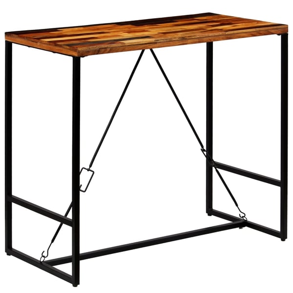 vidaXL Baaripöytä kierrätetty puu 120x60x106 cm