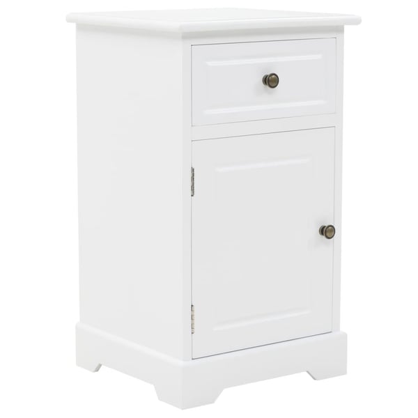vidaXL Nattduksbord MDF och furu 35x32x59 cm