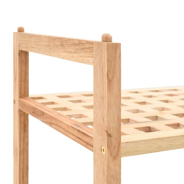 vidaXL Skohylle heltre valnøtt 69x26x81 cm