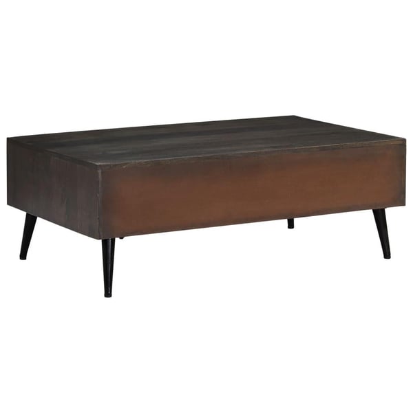 vidaXL sofabord i massivt mangotræ 100 x 60 x 35 cm