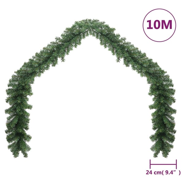 vidaXL juleguirlande PVC 10 m