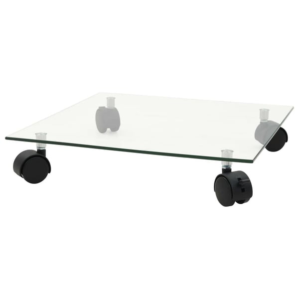 vidaXL Plantetraller 2 stk herdet glass 35x35 cm kvadratisk