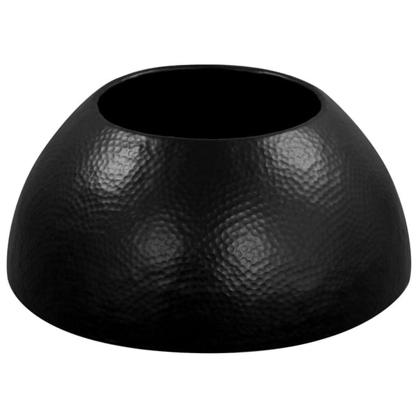 vidaXL Sofabord hamret aluminium 70x30 cm svart change2