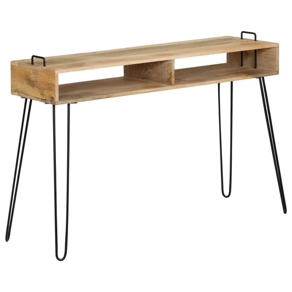 vidaXL Konsollbord heltre mango 115x35x76 cm