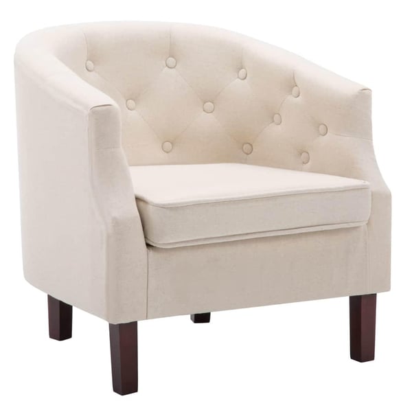 vidaXL lænestol stof beige