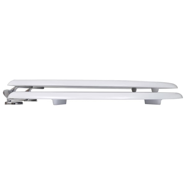 vidaXL Toalettseter 2 stk MDF hvit