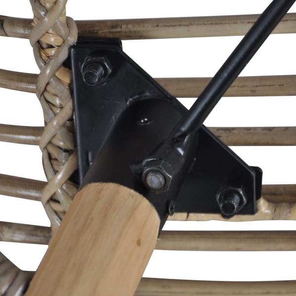 vidaXL spisebordsstole 6 stk. naturligt rattan brun