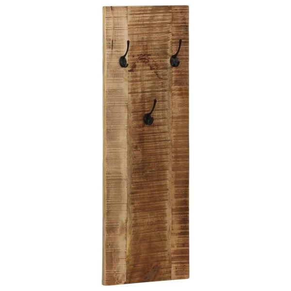 vidaXL Veggmontert knaggrekke 2 stk heltre mango 36x110x3 cm