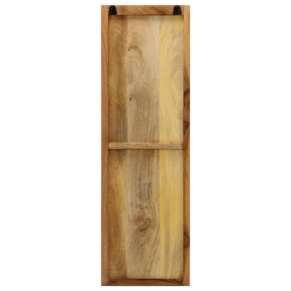 vidaXL Veggmontert knaggrekke 2 stk heltre mango 36x110x3 cm